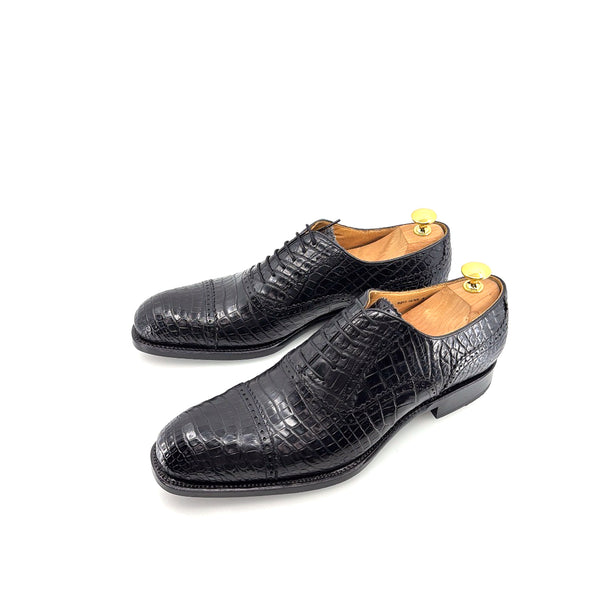 Ugo Vasare Alligator Oxford - Black
