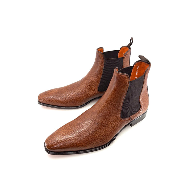 Mezlan Lambskin Slip-On Boot Tan