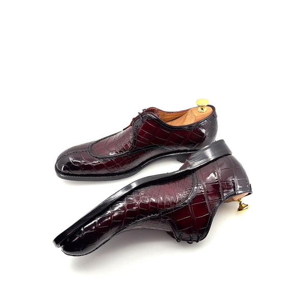 Ugo Vasare Jayden Alligator Shoe - Burgundy