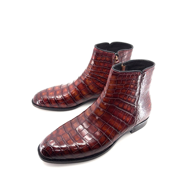 Maurice Custom Alligator Horse Heels Collab With Mr.Maximoff - Magma