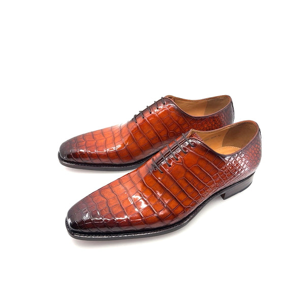 Ugo Vasare Alligator Oxford - Sport/Rust