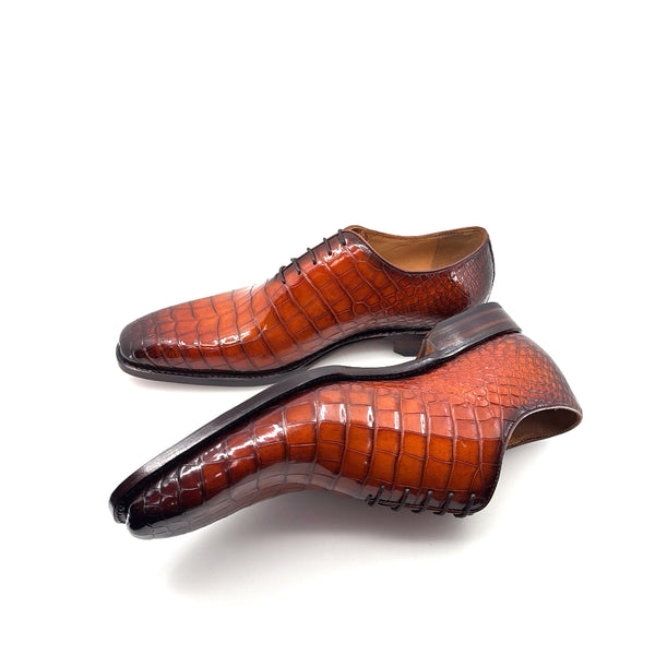 Ugo Vasare Alligator Oxford - Sport/Rust