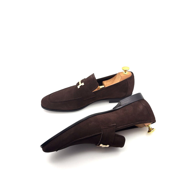 C Collection Suede H Loafer - Brown