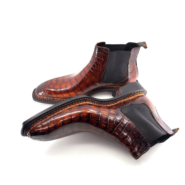 Maurice New York Custom Alligator Boot - Chocolate