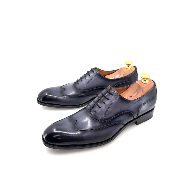 Ugo Vasare Leather Wingtip Oxford - Grey