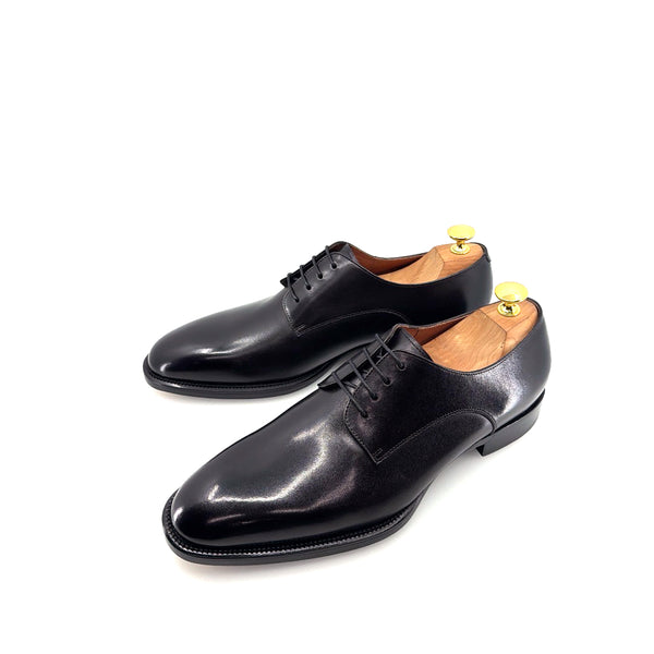 Maurice E Leather Lace-Up Derby - Black