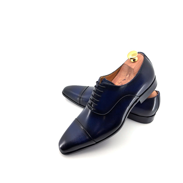 Ugo Vasare New Orleans Leather Shoes - Navy