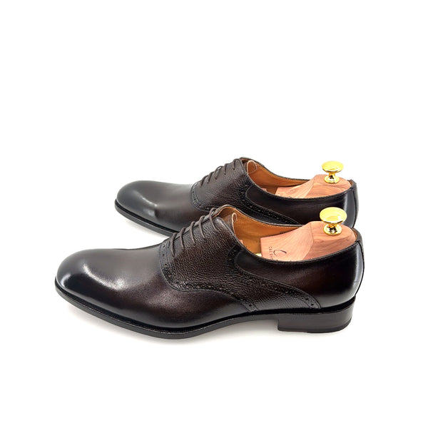 Ugo Vasare Leather Lace-Up Oxford - Dark/Brown