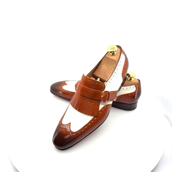 Ugo Vasare Calfskin Loafer - Camel/Cream