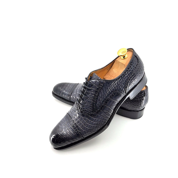 Ugo Vasare Alligator Oxford - Grey