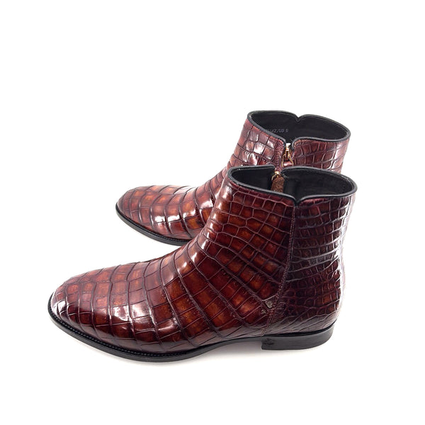 Maurice Custom Alligator Horse Heels Collab With Mr.Maximoff - Magma
