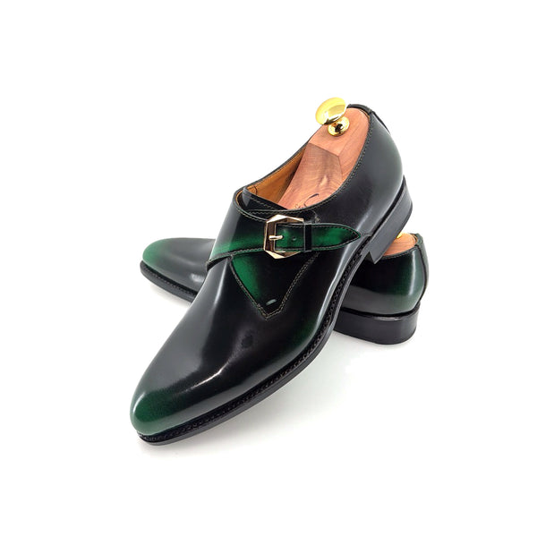Ugo Vasare Patent Monkstrap - Green