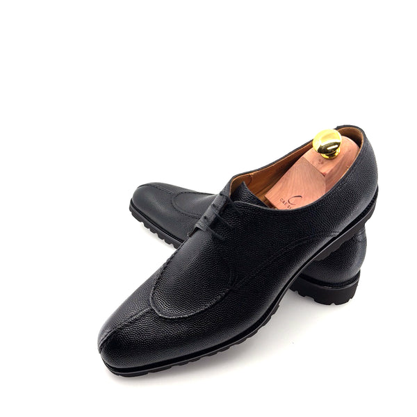 Ugo Vasare Jayden Pebble Grain Oxford - Black