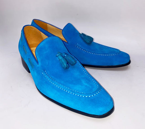 Maurice Suede Loafer - Turquoise
