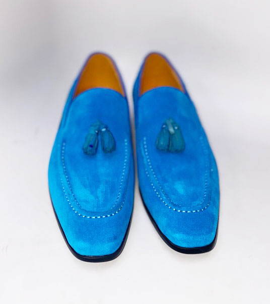 Maurice Suede Loafer - Turquoise