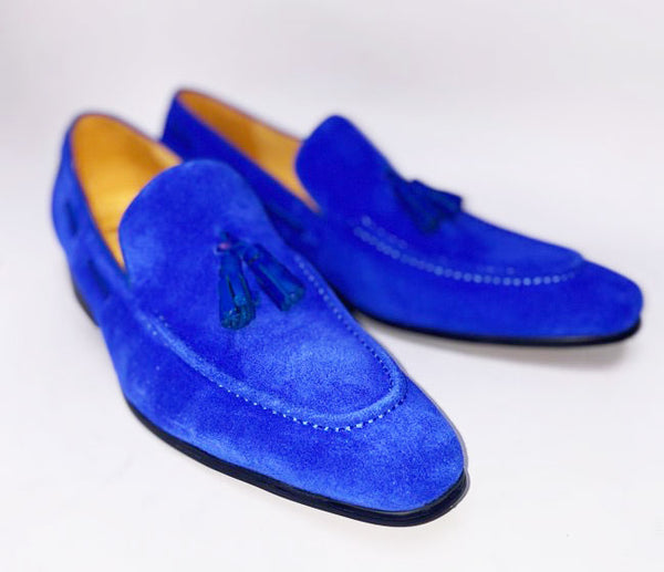 Maurice Suede Loafer - Electric Blue