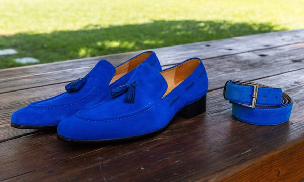 Maurice Suede Loafer - Electric Blue