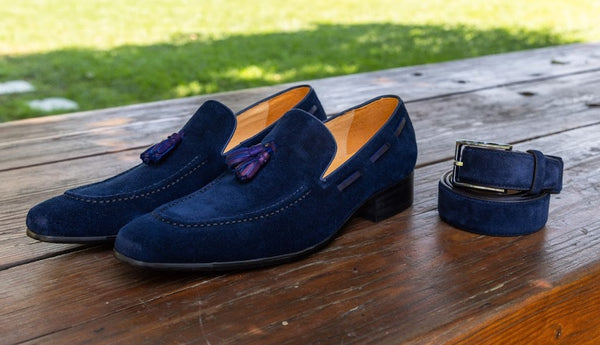 Maurice Suede Loafer - Navy