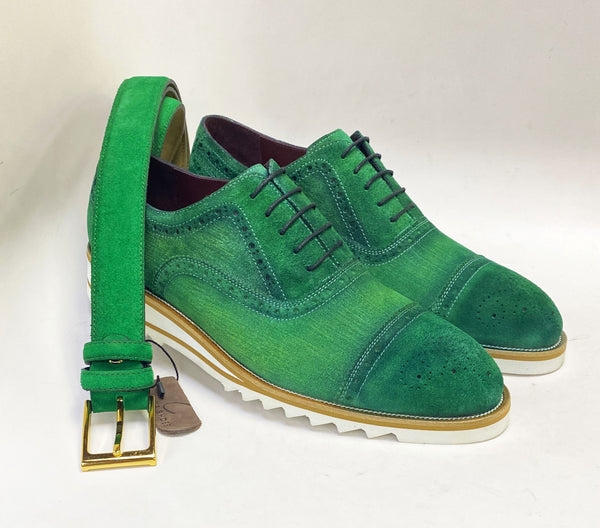 C Collection Suede Oxford - Green