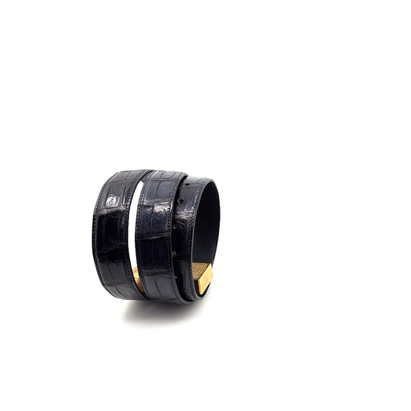 Maurice Custom Alligator Belt - Black