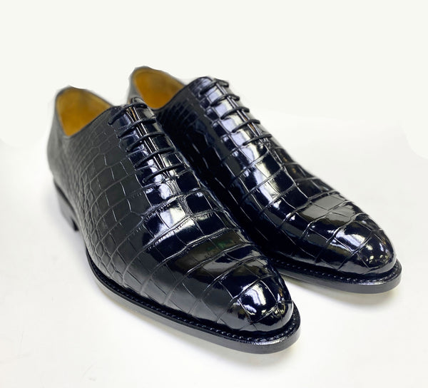 Ugo Vasare Alligator Oxford - Black