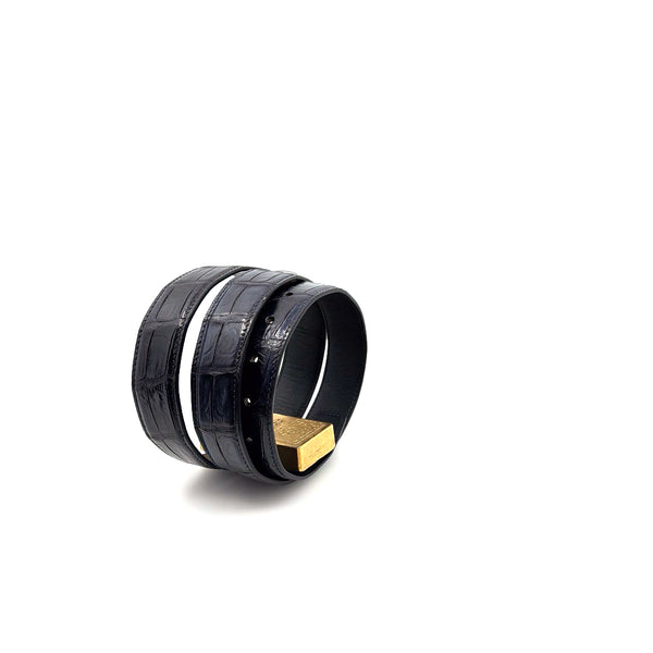 Maurice Custom Alligator Belt - Black