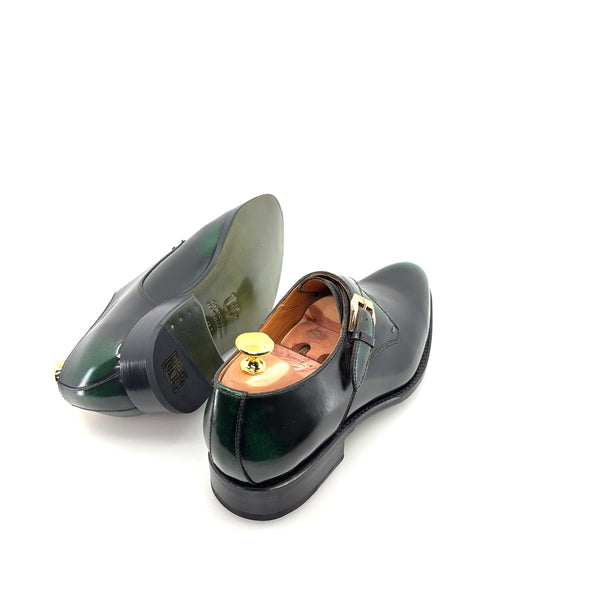 Ugo Vasare Patent Monkstrap - Green