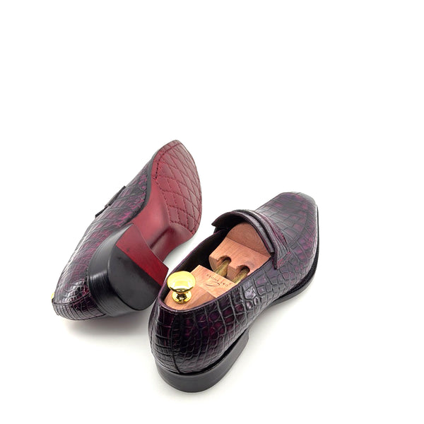 Maurice Custom Made Mirage Alligator Loafer - New Purple
