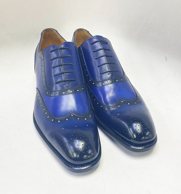 Ugo Vasare H & H Calfskin Oxford - French Blue