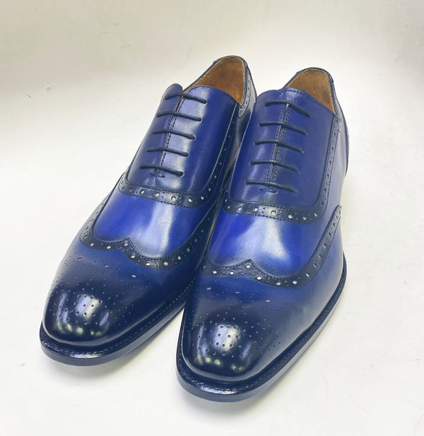 Ugo Vasare H & H Calfskin Oxford - French Blue