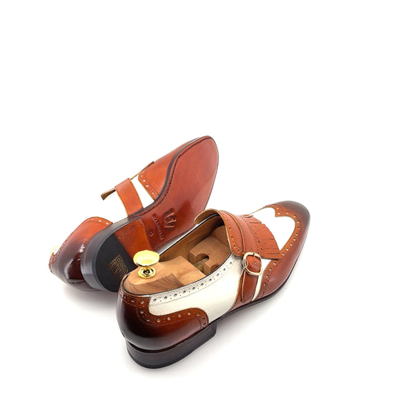 Ugo Vasare Calfskin Loafer - Camel/Cream
