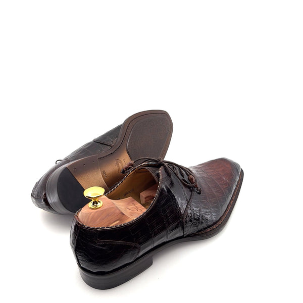 Mezlan Crocodile Oxford - Sport/Brown