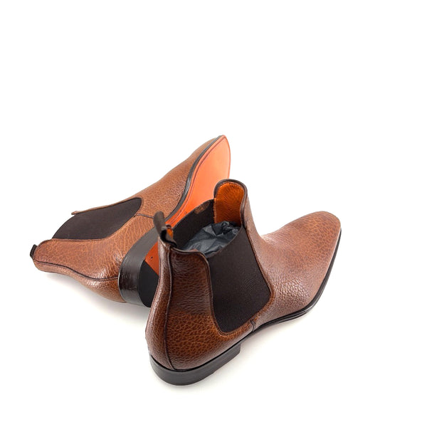 Mezlan Lambskin Slip-On Boot Tan