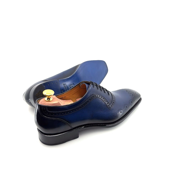 Ugo Vasare Zion Calfskin Oxford - Navy