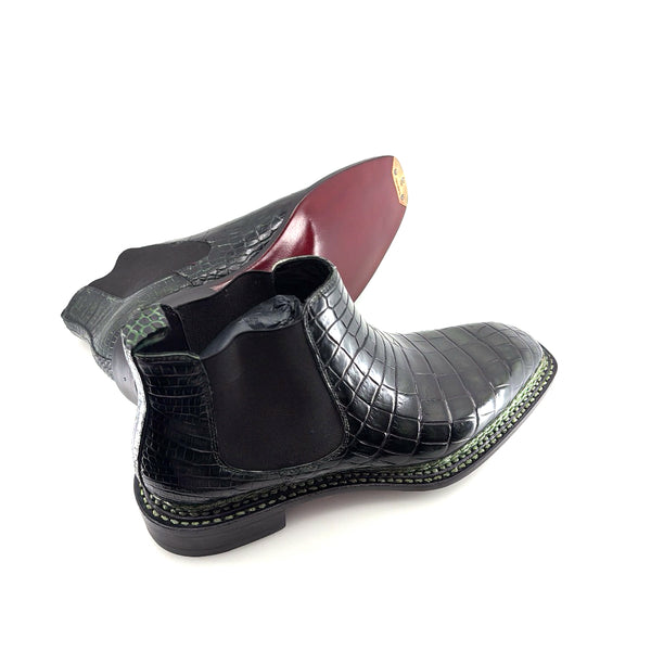 Maurice New York Custom Alligator Boot - Green Forest