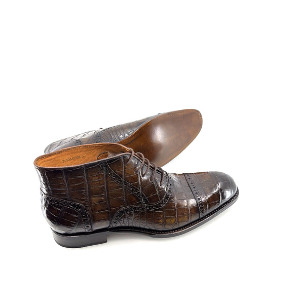 Ugo Vasare Alligator Boot - Brown