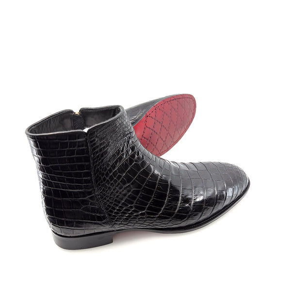 Maurice Custom Alligator Horse Heels Collab With Mr.Maximoff - Black