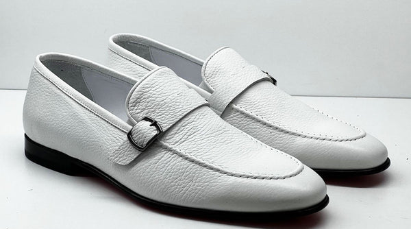 C Collection Deerskin Loafer - White