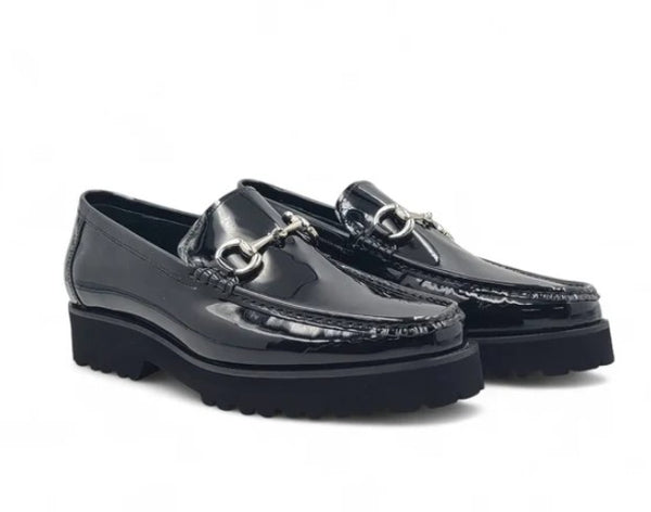 Carrucci Patent Leather Loafer - Black
