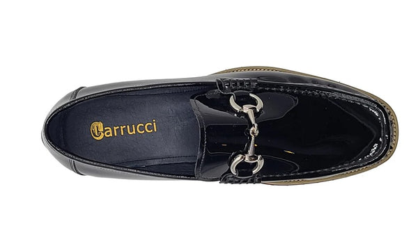 Carrucci Patent Leather Loafer - Black