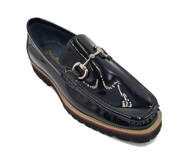 Carrucci Patent Leather Loafer - Black