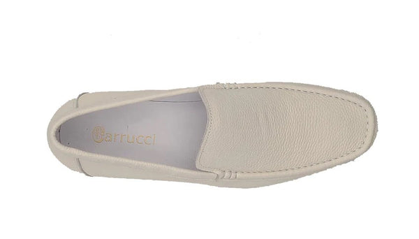 Carrucci Leather Loafer - Bone