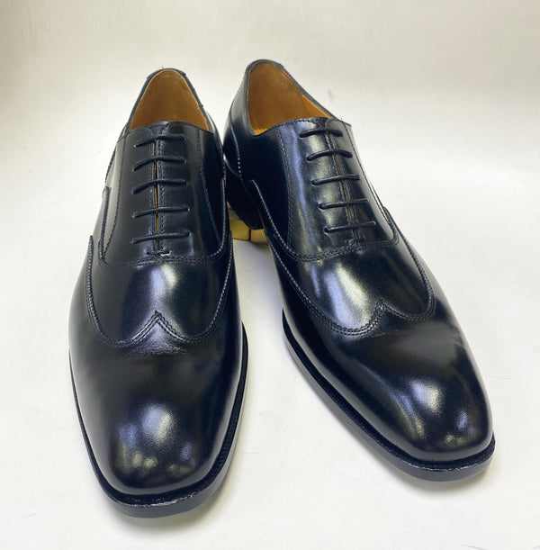 Ugo Vasare Leather Wingtip Oxford - Black
