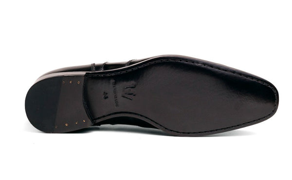 Ugo Vasare Leather Wingtip Oxford - Black