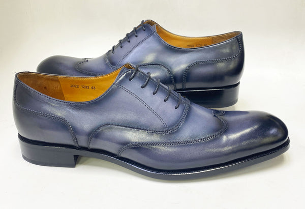Ugo Vasare Leather Wingtip Oxford - Grey