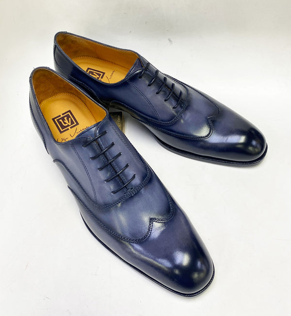 Ugo Vasare Leather Wingtip Oxford - Grey