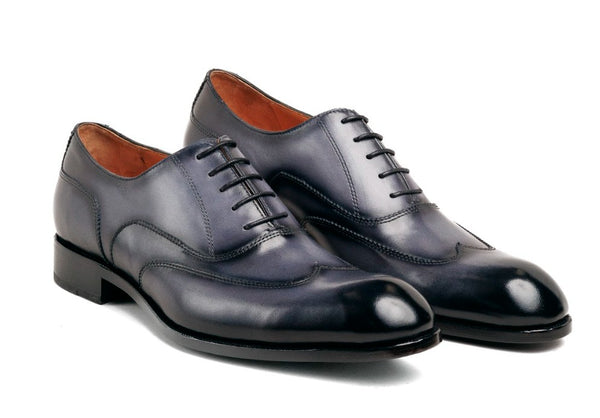 Ugo Vasare Leather Wingtip Oxford - Grey