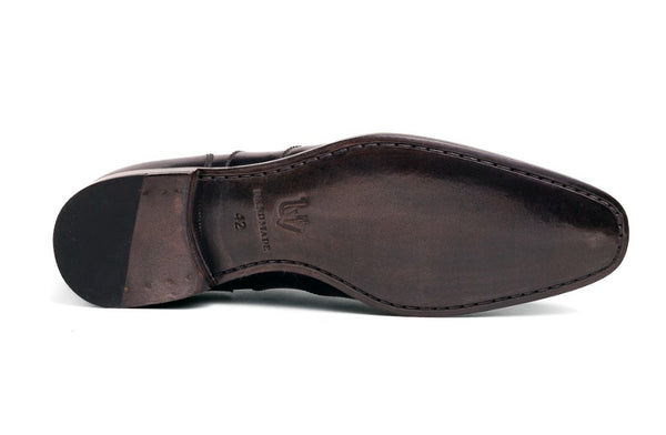 Ugo Vasare Leather Wingtip Oxford - Grey