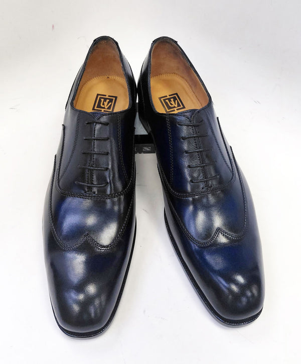 Ugo Vasare Leather Wingtip Oxford - Navy