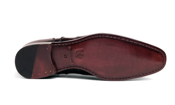 Ugo Vasare Leather Wingtip Oxford - Purple
